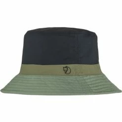 FJALLRAVEN Chapeaux Randonnée FJÄLLRÄVEN REVERSIBLE BUCKET HAT PATINA GREEN-DARK NAVY 22 Vert