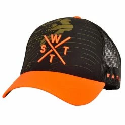 Casquettes WATTS TRUCKER CAP TRIBE ORANGE/NEO CAMO 23 Orange / Noir