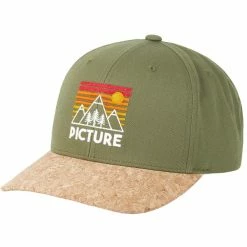 Casquettes PICTURE WAKOPA BB CAP ARMY GREEN 22 Vert / Marron