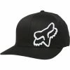 Casquettes FOX FLEX 45 FLEXFIT HAT BLACK/WHITE 23 Noir -Bonnets Soldes Boutique 9 108833 flex 45 flexfit hat black white 58379 018 01