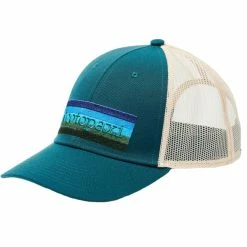 Casquettes COTOPAXI ON THE HORIZON TRUCKER HAT DEEP OCEAN 23 Vert / Beige