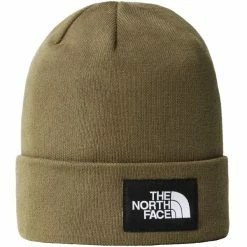 Bonnets Ski THE NORTH FACE DOCKWKR RCYLD BEANIE MILITARY OLIVE 23 Vert