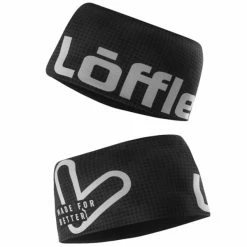 Bandeaux Sport LÖFFLER HEADBAND WIDE BLACK 23 Noir