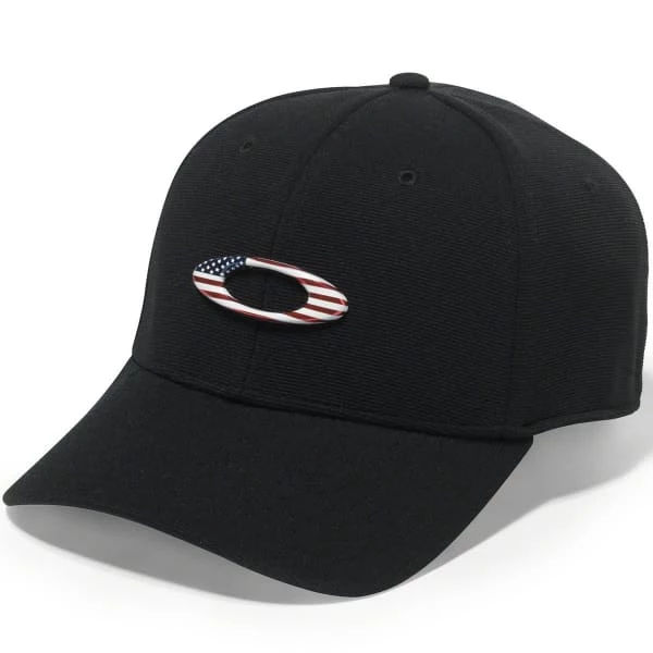 Casquettes OAKLEY TINCAN CAP BLACK/AMERICAN 21 Noir 3 Casquettes OAKLEY TINCAN CAP BLACK/AMERICAN 21 Noir