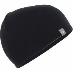 Bonnets Ski ICEBREAKER ADULT POCKET HAT BLACK/GRITSTONE 23 Noir / Gris