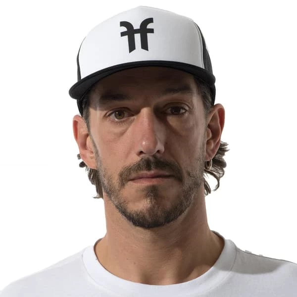 Casquettes FACTION LOGO TRUCKER CAP BLACK 21 Blanc / Noir 4 Casquettes FACTION LOGO TRUCKER CAP BLACK 21 Blanc / Noir – Image 2