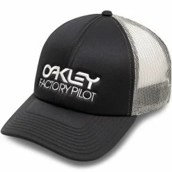 Casquettes OAKLEY FACTORY PILOT TRUCKER HAT BLACKOUT 21 Gris / Noir