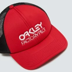 Casquettes OAKLEY FACTORY PILOT TRUCKER HAT RED LINE 21 Noir / Rouge -Bonnets Soldes Boutique 9 86001 fos900510 465 03