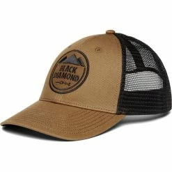 Casquettes BLACK DIAMOND BD LOW PROFILE TRUCKER HAT DARK CURRY-BLACK 23 Marron / Noir