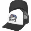 Casquettes PICTURE KULDO TRUCKER CAP WHITE 23 Blanc / Noir
