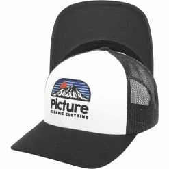 Casquettes PICTURE KULDO TRUCKER CAP WHITE 23 Blanc / Noir
