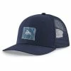 Casquettes PATAGONIA FLY THE FLAG LABEL TRUCKER HAT NEW NAVY 22 Bleu -Bonnets Soldes Boutique 9 92902 fly the flag label trucker hat new navy 38336 nena 01