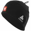 Bonnets Ski ODLO POLYKNIT FAN WARM ECO HAT SWISSSKI BLACK 23 Noir -Bonnets Soldes Boutique 9 95680 hat polyknit fan warm eco swissski black 762680 chfbl 01