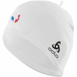 Bonnets Ski ODLO POLYKNIT FAN WARM ECO HAT FRANCE WHITE 23 Blanc