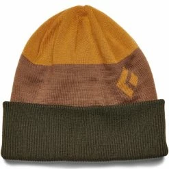 Bonnets Ski BLACK DIAMOND LEVELS BEANIE DARK CURRY-AMBER 22 Marron / Vert
