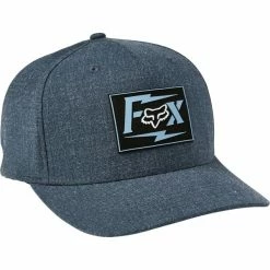 Casquettes FOX PUSHIN DIRT FLEXFIT HAT DARK INDIGO 21 Bleu